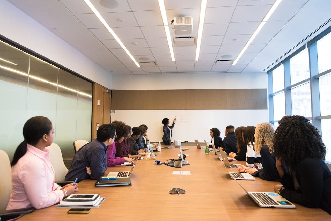 falley team in a meeting room